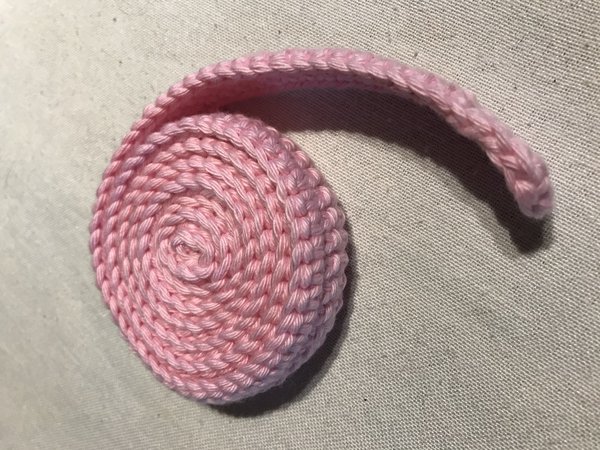 Schneckenband rosa
